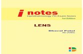 notes · 2014-05-09 · I notes Lens Dhaval Patel MD 5 have been denatured chemically. It acts as chaperones under conditions of oxidative stress o B-Crystallins structural similarities