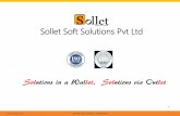 Sollet Soft Solutions Pvt Ltdold.nasscom.in/sites/default/files/Sollet IT Presentation.pdf · © Sollet Soft Solutions - Confidential Sollet Soft Solutions Pvt Ltd 1 Solutions in