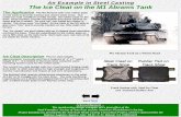 An Example in Steel Casting - The Ice CleatAn Example in Steel Casting The Ice Cleat on the M1 Abrams Tank The Application€ The M1 Abrams tank uses rubber pads on the track to provide