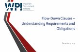 Flow-Down Clauses Understanding Requirements and …...Dec 03, 2015  · 52.225-13 Restrictions on Certain Foreign Purchases • Lets look at 52.225-13 • Transactions involving Cuba,