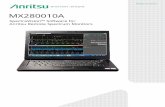MX280010A SpectraVision Software for Anritsu Remote ...rateart.pl/wp-content/uploads/2017/07/MX280010A_Product_Brochure.pdf · SpectraVision can be used for controlling Anritsu Remote