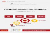 Catalogul Surselor de Finanțare - Aprilie 2016APL ONG IMM Clustere Nr. 5, aprilie 2016, ediție nouă  Catalogul Surselor de Finanțare - Aprilie 2016 -