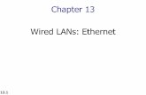 Chapter 13 Wired LANs: Ethernet - University of Babylon · 2014-12-25 · Wired LANs: Ethernet We learned that a local area network (LAN) is a computer network that is designed for