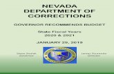 NEVADA DEPARTMENT OF CORRECTIONS - doc.nv.govdoc.nv.gov/uploadedFiles/docnvgov/content/Home/features/FY20-21 190129 Leg Pre-Session...Governor Recommends NDOC Budget 1/29/2019 GOVERNOR