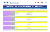 CHESTCON 2018 SERENA ISLAMABADCHESTCON 2018 SERENA ISLAMABAD 13TH BIENNIAL INTERNATIONAL CHEST CONFERENCE Facilitators: Dr. Syed Arshad Husain Dr. Nasir Siddique 22nd March, 2018 Moderator