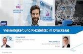 Vielseitigkeit und Flexibilität im Drucksaal · 2018-02-01 · „KM512“ printer „ Launch of inkjet textile Nassenger PRO1000“ 2000 Prototype of digital inkjet wide format