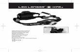 LED LENSER® * H7R - The Source Shop · 2014-03-13 · The H7R.2 is equipped with three LEDs (LED = Light Emitting Diode), one white LED in the front housing, and two other red LED’s