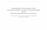 Guiding Principles for Sustainable Federal Buildings · 2020-01-16 · The Guiding Principles apply to buildings, as well as some functions inherent in optimizing building utilization,
