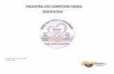PAEDIATRIC UNIT COMPETENCY BASED ORIENTATION · Welcome to the department of Paediatrics Competency Based Orientation What is competence? Competence is ability of a nurse to integrate