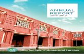 ANNUAL REPORT - iiml.ac.in · • PGPM & PGP ABM Final Placement 2017 • Post Graduate Programme in Management for Working Executives ACAdEMIC PROGRAMMEs • International Programme