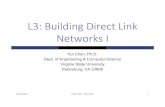 L3: Building Direct Link Networks I...L3: Building Direct Link Networks I HuiChen, Ph.D. Dept. of Engineering & Computer Science Virginia State University Petersburg, VA 23806 8/22/2016