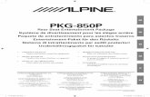 PKG-850P EN - Alpine Europe · PKG-850P Rear Seat Entertainment Package ... Entertainment-Paket für den Rücksitz Sistema di intrattenimento per sedili posteriori Underhållningspaket
