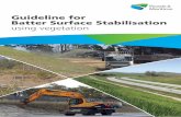 Guideline for Batter Surface Stabilisation using vegetation · The purpose of this guideline is to provide guidance on the suitability of various batter surface stabilisation techniques