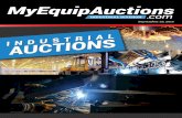 MyEquipAuctions · 2 • September 23, 2019 •  ONLINE Chicago, Illinois November 11th-14th Booth #A5943 Come See Us At: PUBLIC AUCTION  101 Magnolia Street Slidell, LA …