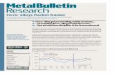 Ferro-alloys Market Tracker - Metal Bulletin · 2012-08-14 · Ferro-alloys Market Tracker A unique source of market intelligence, analysis and forecasts covering the international
