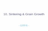 10. Sintering & Grain Growth - KOCWcontents.kocw.net/KOCW/document/2015/chungnam/kimhyunsuk/12.pdf · Sintering stages Coble described a sintering stage as an “interval of geometric