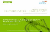 WJEC GCSE in MATHEMATICS - NUMERACY · GCSE MATHEMATICS - NUMERACY Specimen Assessment Materials 11 2. The Hafod Hotel swimming pool is currently in need of improvement. Diagram not