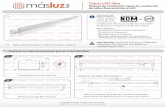 Tubos LED Slim Manual de instalación | guía de sustituciónproducts1.masluz.mx/documents/instructivo_tubos-t8-t12.pdf · 2015-05-21 · Tubos LED Slim Manual de instalación | guía