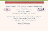 CHANAKYA NATIONAL LAW UNIVERSITYcnlu.ac.in/2016/Notices/MOOTS/PAIIMCC Brochure.pdf · 2016-02-02 · st p. a. inamdar international moot court competition, 2016 1 | p a g e chanakya