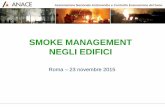 SMOKE MANAGEMENT NEGLI EDIFICI · CEN TR 12101-5-Smoke and Heat Control Systems - Part 5 Guidelines on Functional Recommendations and Calculation Methods for Smoke and Heat Exhaust