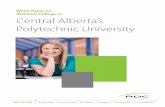 White Paper on Red Deer College as Central Alberta’s Polytechnic University · 2016-10-20 · RDC VALUES Exploration Inclusiveness Excellence Integrity Community Accountability