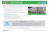 Colorado ENERGY STAR Fact Sheet · 2017-09-15 · 111 companies building ENERGY STAR certified homes, four of which are committed to building 100% ENERGY STAR as well as many businesses,