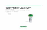 SsoAdvanced Universal SYBR Green Supermix · using a broad range of cycling conditions, template and primer input concentrations, and fast or standard run times. Sample Preparation