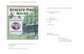 A Beautiful Home Song of the Old Pine Tree State BENEATH THE … · (Sheet Music #53) MMN #44481 Date: 1901 Description: Beneath the pines of Maine sheet music A Beautiful Home Song