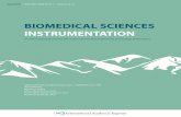 BIOMEDICAL SCIENCES INSTRUMENTATION · 2018-06-13 · Volume 54 (1) April 2018 Biomedical Sciences Instrumentation Aims and Scope Biomedical Sciences Instrumentation publishes peer-reviewed