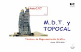 M.D.T. y TOPOCAL · MDT Construcción de un MDT (4) TIN: • Generan una estructura más difícil de manejar que la matriz regular, especialmente en procesos de análisis, superposición