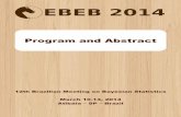 Program and Abstract - IME-USPisbra/ebeb/ebeb2014/abstract...PREFACE The Brazilian Meeting on Bayesian Statistics (EBEB) is in its twelfth edition. This se-ries of meetings aims at