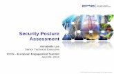 Security Posture Assessment summit 0415 sec... · Security Posture Assessment NISTIR 7628 assessment methods –Examine - review, inspect, observe, study, or analyze one or more assessment