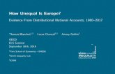 How Unequal Is Europe? · yields undesirable results: The owners of corporation can choose to distribute income to themselves arbitrarily. Some taxes are accounted for (e.g. income