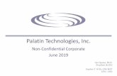 Palatin Technologies, Inc. · 2019-06-28 · Palatin Technologies, Inc. (NYSE MKT: PTN) is a biopharmaceutical company developing targeted, receptor-specific peptide therapeutics