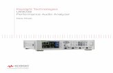 Keysight Technologies U8903B Performance Audio Analyzer · The U8903B audio analyzer now offers the ITU-T standard perceptual objective listening quality assessment (POLQA), which