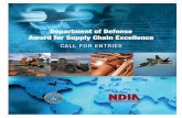 Department of Defense Award for Supply Chain Excellence · Describe the supply chain process categories the submission spans (Plan, Source, Make, Deliver, Return, etc.) as defined