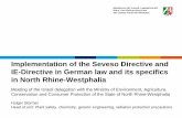 Implementation of the Seveso Directive and IE-Directive in ... of Environment NRW.pdfContinuous side reaction in the production of trichlorophenol due to early shutdown of the stirrer