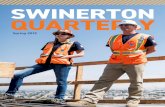 SWINERTON QUARTERLYswinerton.com/wp-content/uploads/2019/04/Swinerton-Quarterly_Spring2019.pdfthree generations of Grubbs at the Oceanwide jobsite in San Francisco! Swinerton is so