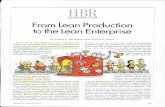 MARCH-APRn 1994 From Lean Production to the Lean Enterprise · MARCH-APRn 1994 From Lean Production to the Lean Enterprise by James P. Womack and Daniel T. Jones In our book The Machine