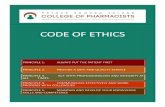 Code of Ethics COE Final March 2017.pdf · V Standards of Practice and Code of Ethics, is to adopt a code of ethics governing the professional conduct of members. Ethi cs are the