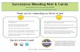 Successive Blending Mat & Cards - The Measured Mom · Successive Blending Mat & Cards • YOU MAY use this file for your own personal, non-commercial use. • YOU MAY download this