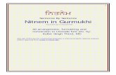 Sentence By Sentence Nitnem in Gurmukhigurbanifiles.net/gurmukhi/Nitnem in Gurmukhi (Uni).pdf · 2005-09-30 · 1 ਿਨਤਨੇਮ Sentence By Sentence Nitnem in Gurmukhi (Gurmukhi