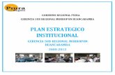 PLAN ESTRATEGICO INSTITUCIONAL - Peru · proyectos de fortalecimiento institucional, la matriz de programación, el plan de acción para el año 2009 y el planteamiento para el monitoreo