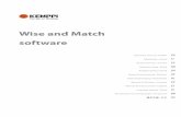 Wise and Match software - Rapid Welding Wise,Match Software Manual.pdf · software to your Kemppi welding machines. You can use it also for updating, as well as for backing up and