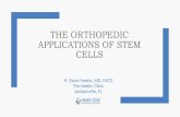 THE ORTHOPEDIC APPLICATIONS OF STEM CELLSSnowWoman by Plastic Surgeon SnowMan by Urologist. Definitions Stromal Vascular Fraction (SVF) – freshly isolated heterogeneous cell fraction,