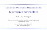 Course on Microwave Measurementsmicrowave.unipv.it/pages/microwave_measurements/appunti/01b_MM_connectors.pdfMicrowave Measurements 2014/15 Prof. Luca Perregrini Microwave connectors,