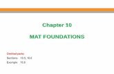 Chapter 10 MAT FOUNDATIONS · 2019-11-11 · Cantilever footing construction uses a strap beam to connect an eccentrically loaded column foundation to the foundation of an interior