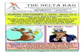 THE DELTA RAG - stocktondixielandjazz.org · excellent work on the Delta Rag. This is especially true of the 19 years of editing by our Beloved Editor Emeritus, Billie Ricker! We