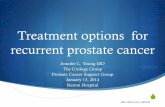 Treatment options for recurrent prostate cancer · PDF file LHRH agonists suppress the pituitary gland’s call for testosterone Injection in the muscle every 3 to 6 months Testosterone