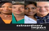 extraordinary impact - Philadelphia College of Osteopathic ......2 | PCOM ANNUAL REPORT 2012 • EXTRAORDINARY IMPACT mission statement The College’s educational goals focus on presenting